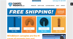 Desktop Screenshot of canopyweights.com